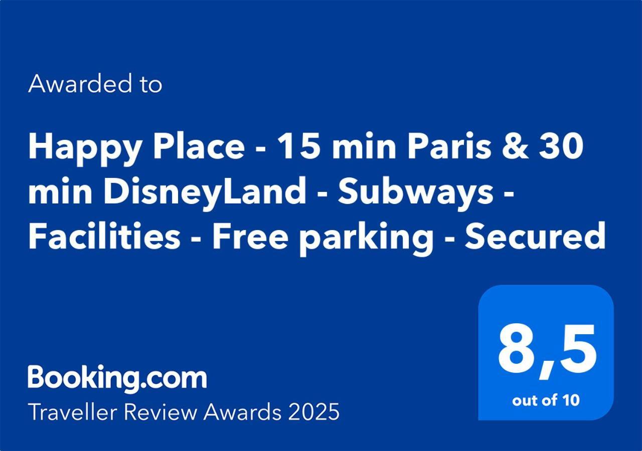 Happy Place - 15 Min Paris & 30 Min Disneyland - Subways - Facilities - Free Parking - Secured Maisons-Alfort Eksteriør bilde